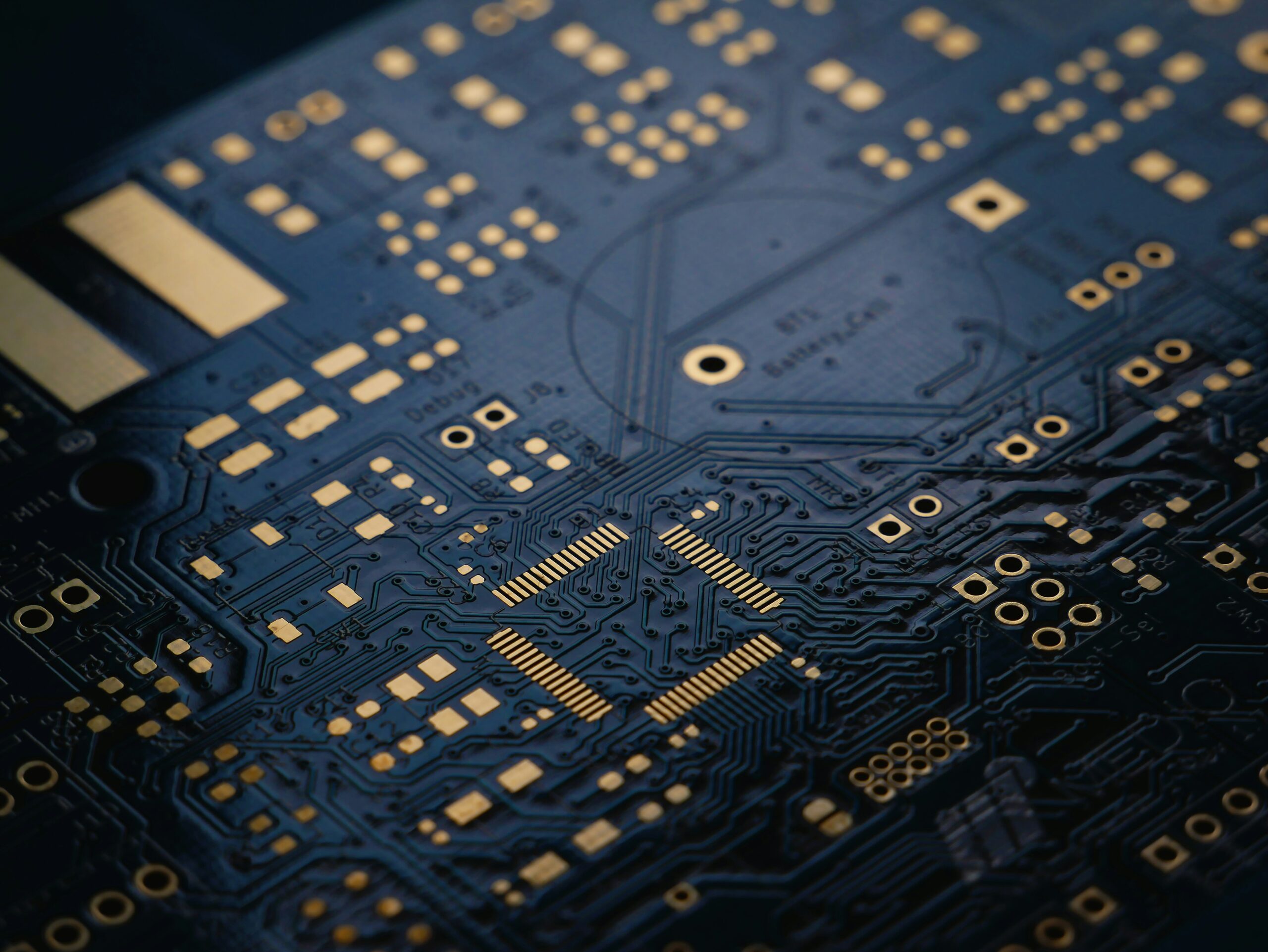 Nahaufnahme einer elektronischen Leiterplatte