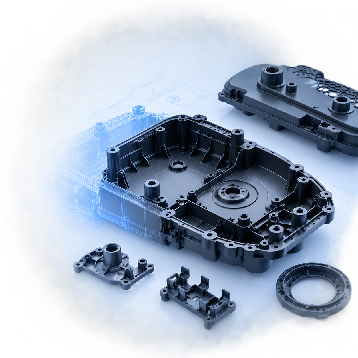 CAD-Konstruktion an einem modernen Engineering-Arbeitsplatz