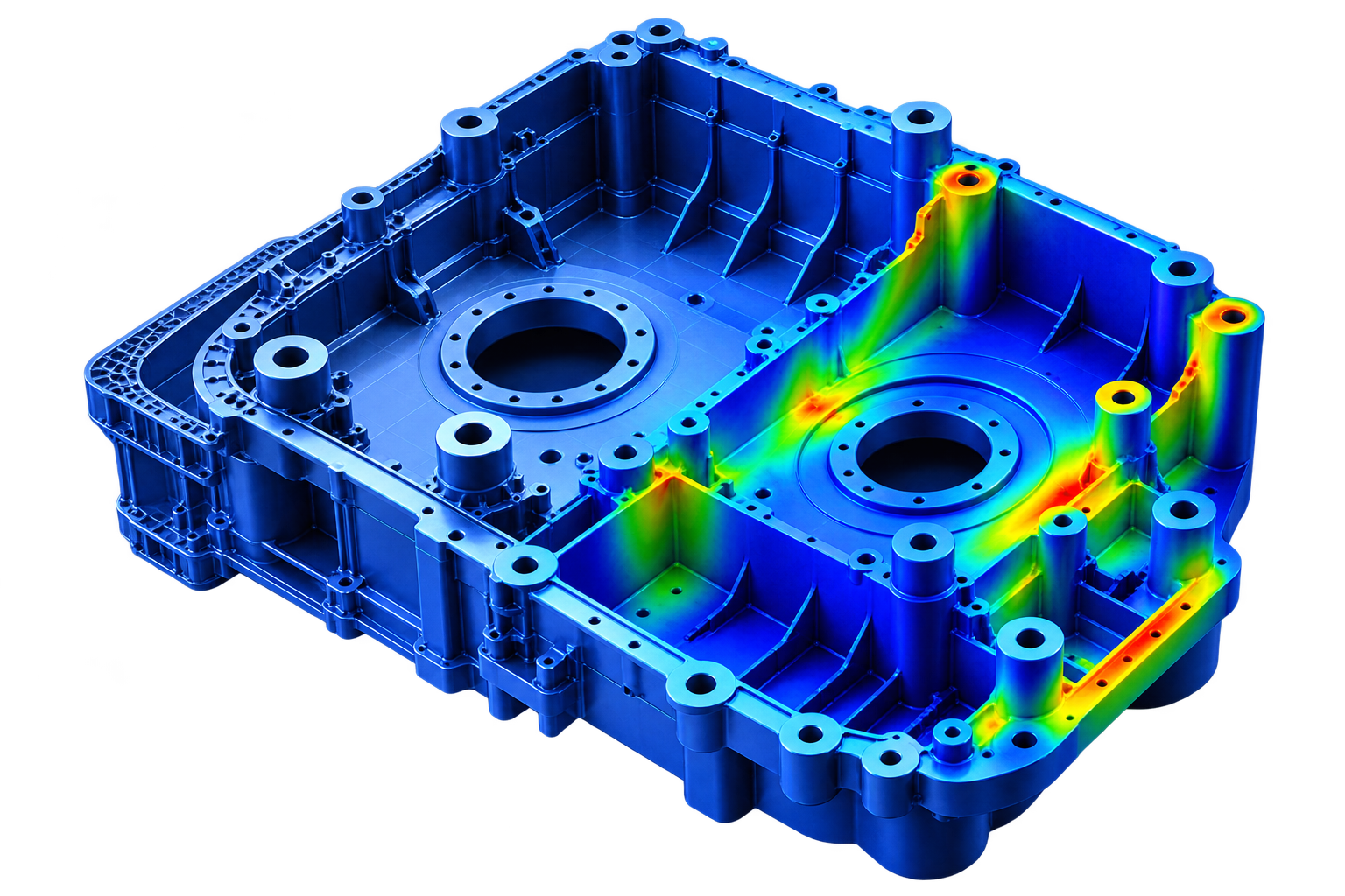 Technische Produktsimulation mit FEA-Darstellung